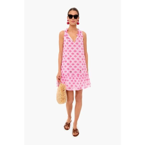 Tuckernuck Dresses & Skirts - Tuckernuck Oliphant Capella Hot Pink Ruffle Hem Dress